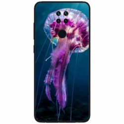 Husa personalizata tip carcasa HQPrint pentru Xiaomi Redmi Note 9 5G, model Mushroom, multicolor, S1D1M0326