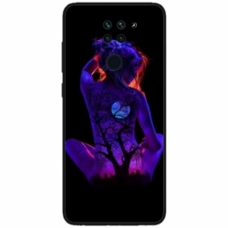 Husa personalizata tip carcasa HQPrint pentru Xiaomi Redmi Note 9 5G, model Colorful 8, multicolor, S1D1M0329