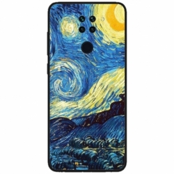 Husa personalizata tip carcasa HQPrint pentru Xiaomi Redmi Note 9T 5G, model Van Gogh, multicolor, S1D1M0238