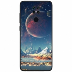 Husa personalizata tip carcasa HQPrint pentru Xiaomi Redmi Note 9T 5G, model Alien Planet, multicolor, S1D1M0264