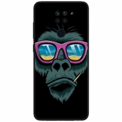 Husa personalizata tip carcasa HQPrint pentru Xiaomi Redmi Note 9T 5G, model Gorilla, multicolor, S1D1M0288