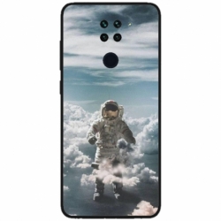 Husa personalizata tip carcasa HQPrint pentru Xiaomi Redmi Note 9T 5G, model Astronaut in the Clouds, multicolor, S1D1M0290