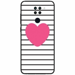 Husa personalizata tip carcasa HQPrint pentru Xiaomi Redmi Note 9T 5G, model Heart, multicolor, S1D1M0291