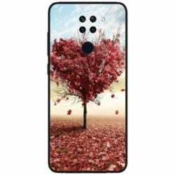 Husa personalizata tip carcasa HQPrint pentru Xiaomi Redmi Note 9T 5G, model Heart Tree, multicolor, S1D1M0293