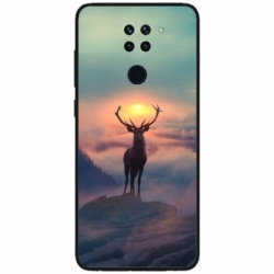 Husa personalizata tip carcasa HQPrint pentru Xiaomi Redmi Note 9T 5G, model Antlers, multicolor, S1D1M0303