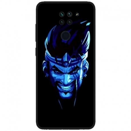 Husa personalizata tip carcasa HQPrint pentru Xiaomi Redmi Note 9T 5G, model Blue King, multicolor, S1D1M0305