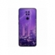 Husa personalizata tip carcasa HQPrint pentru Xiaomi Redmi Note 9 5G, model Purple Lightning, multicolor, S1D1M0354