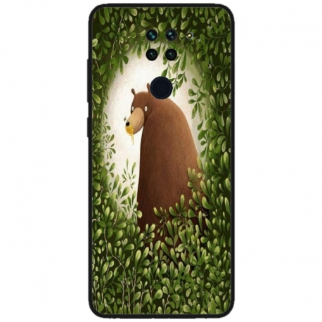 Husa personalizata tip carcasa HQPrint pentru Xiaomi Redmi Note 9T 5G, model Bear, multicolor, S1D1M0312