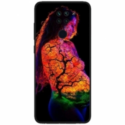 Husa personalizata tip carcasa HQPrint pentru Xiaomi Redmi Note 9T 5G, model Colorful 7, multicolor, S1D1M0324