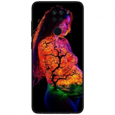 Husa personalizata tip carcasa HQPrint pentru Xiaomi Redmi Note 9T 5G, model Colorful 7, multicolor, S1D1M0324