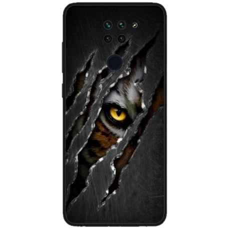 Husa personalizata tip carcasa HQPrint pentru Xiaomi Redmi Note 9T 5G, model Hidden Tiger, multicolor, S1D1M0332