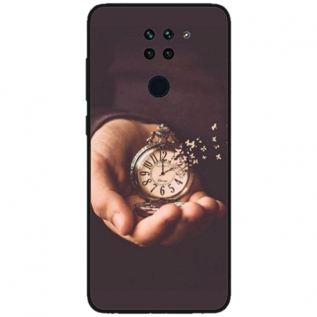 Husa personalizata tip carcasa HQPrint pentru Xiaomi Redmi Note 9 5G, model Time Flies 1, multicolor, S1D1M0364