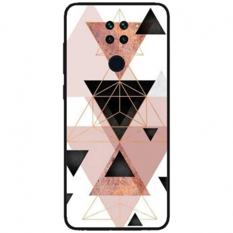 Husa personalizata tip carcasa HQPrint pentru Xiaomi Redmi Note 9 5G, model Abstract 5, multicolor, S1D1M0368
