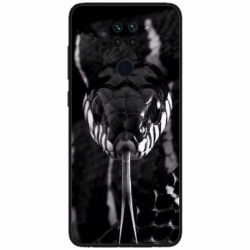 Husa personalizata tip carcasa HQPrint pentru Xiaomi Redmi Note 9 5G, model Snake, multicolor, S1D1M0378