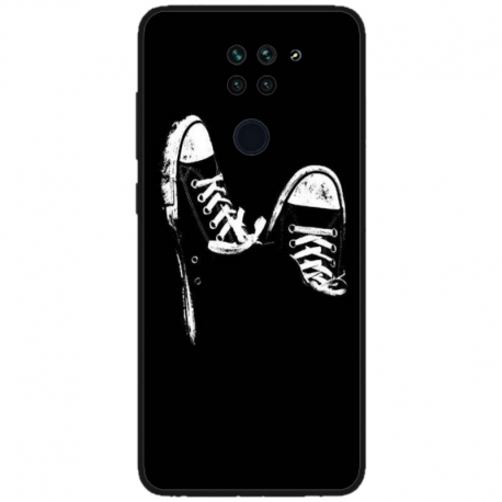 Husa personalizata tip carcasa HQPrint pentru Xiaomi Redmi Note 9 5G, model Sneakers, multicolor, S1D1M0381