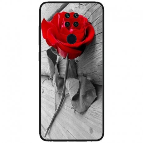 Husa personalizata tip carcasa HQPrint pentru Xiaomi Redmi Note 9T 5G, model Rose, multicolor, S1D1M0384