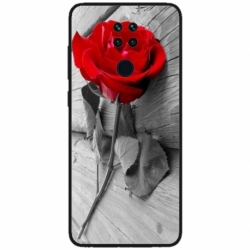 Husa personalizata tip carcasa HQPrint pentru Xiaomi Redmi Note 9T, model Rose, multicolor, S1D1M0384