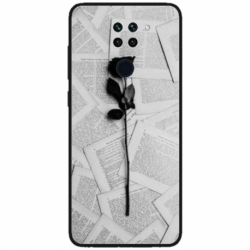 Husa personalizata tip carcasa HQPrint pentru Xiaomi Mi 10T Lite, model Black Rose, multicolor, S1D1M0021