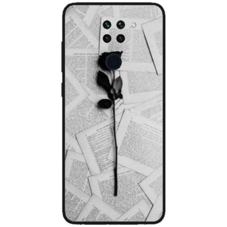 Husa personalizata tip carcasa HQPrint pentru Xiaomi Mi 10T Lite, model Black Rose, multicolor, S1D1M0021