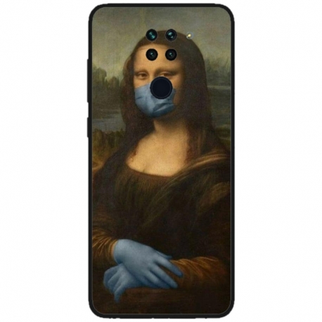 Husa personalizata tip carcasa HQPrint pentru Xiaomi Mi 10T Lite, model Covid Mona Lisa, multicolor, S1D1M0327