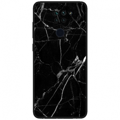 Husa personalizata tip carcasa HQPrint pentru Xiaomi Mi 10T Lite 5G, model Black Marble, multicolor, S1D1M0229