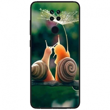Husa personalizata tip carcasa HQPrint pentru Xiaomi Mi 10T Lite 5G, model Snail, multicolor, S1D1M0231