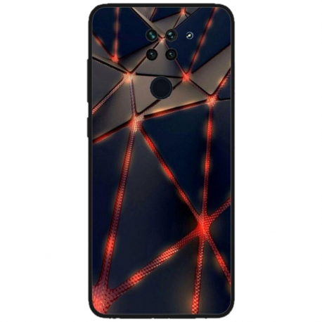 Husa personalizata tip carcasa HQPrint pentru Xiaomi Mi 10T Lite 5G, model Lava Triangles, multicolor, S1D1M0367