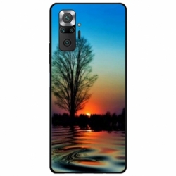 Husa personalizata tip carcasa HQPrint pentru Xiaomi Redmi Note 10S, model Apus, multicolor, S1D1M0006