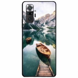 Husa personalizata tip carcasa HQPrint pentru Xiaomi Redmi Note 10S, model Boats, multicolor, S1D1M0024