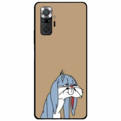 Husa personalizata tip carcasa HQPrint pentru Xiaomi Redmi Note 10S, model Tired Bunny, multicolor, S1D1M0027