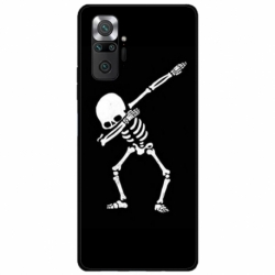 Husa personalizata tip carcasa HQPrint pentru Xiaomi Redmi Note 10S, model Dab Skeleton, multicolor, S1D1M0034