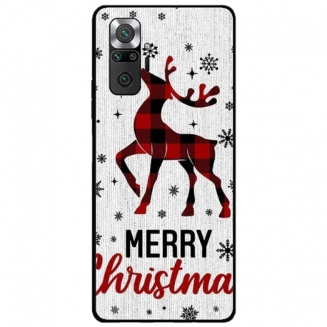 Husa personalizata tip carcasa HQPrint pentru Xiaomi Redmi Note 10S, model Merry Christmas Reindeer 1, multicolor, S1D1M0049