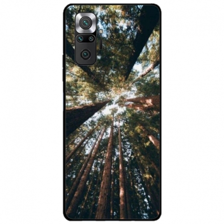 Husa personalizata tip carcasa HQPrint pentru Xiaomi Redmi Note 10S, model Tree perspective, multicolor, S1D1M0079