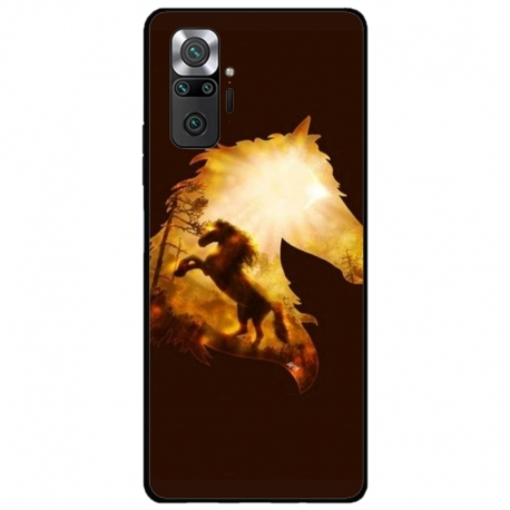 Husa personalizata tip carcasa HQPrint pentru Xiaomi Redmi Note 10S, model Horse 1, multicolor, S1D1M0098