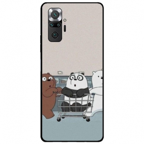 Husa personalizata tip carcasa HQPrint pentru Xiaomi Redmi Note 10 Pro, model Bears 1, multicolor, S1D1M0003