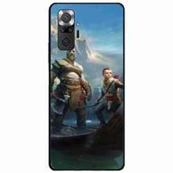 Husa personalizata tip carcasa HQPrint pentru Xiaomi Redmi Note 10 Pro, model God of War 1, multicolor, S1D1M0008