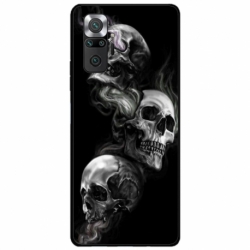 Husa personalizata tip carcasa HQPrint pentru Xiaomi Redmi Note 10 Pro, model Skulls, multicolor, S1D1M0032