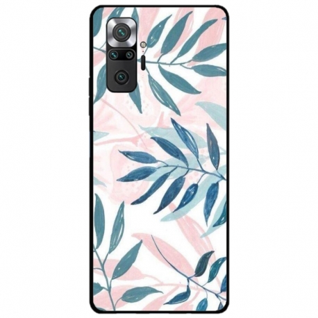 Husa personalizata tip carcasa HQPrint pentru Xiaomi Redmi Note 10 Pro, model Leaf Design 1, multicolor, S1D1M0044