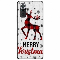 Husa personalizata tip carcasa HQPrint pentru Xiaomi Redmi Note 10 Pro, model Merry Christmas Reindeer 1, multicolor, S1D1M0049