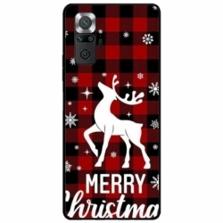 Husa personalizata tip carcasa HQPrint pentru Xiaomi Redmi Note 10 Pro, model Merry Christmas Reindeer 2, multicolor, S1D1M0050