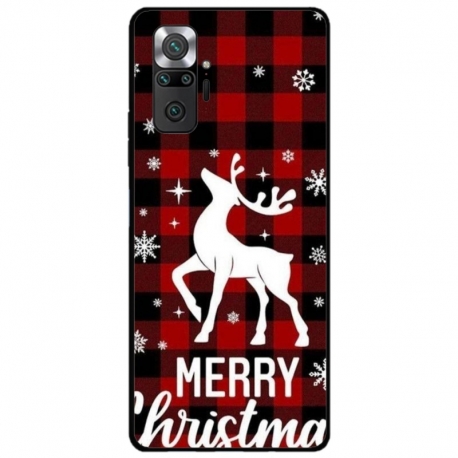 Husa personalizata tip carcasa HQPrint pentru Xiaomi Redmi Note 10 Pro, model Merry Christmas Reindeer 2, multicolor, S1D1M0050