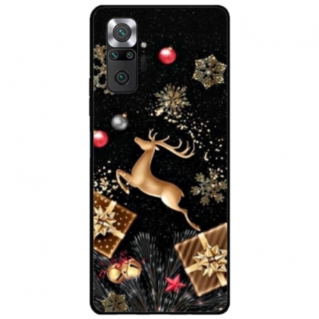 Husa personalizata tip carcasa HQPrint pentru Xiaomi Redmi Note 10 Pro, model Reindeer 2, multicolor, S1D1M0052