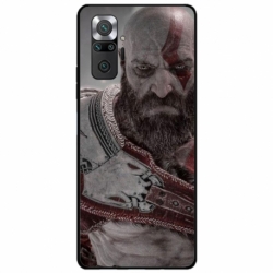 Husa personalizata tip carcasa HQPrint pentru Xiaomi Redmi Note 10 Pro, model God of War 2, multicolor, S1D1M0081