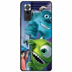 Husa personalizata tip carcasa HQPrint pentru Xiaomi Redmi Note 10 Pro, model Monster INC, multicolor, S1D1M0127