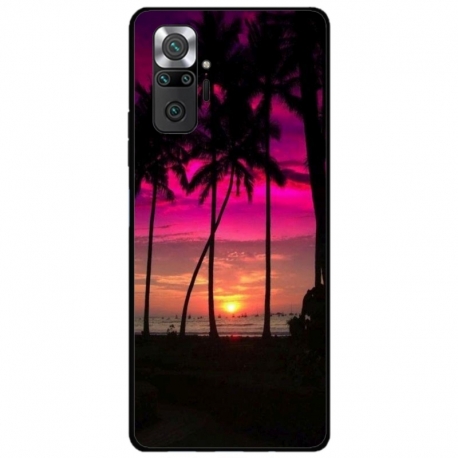 Husa personalizata tip carcasa HQPrint pentru Xiaomi Redmi Note 10 Pro, model Beach View 1, multicolor, S1D1M0136