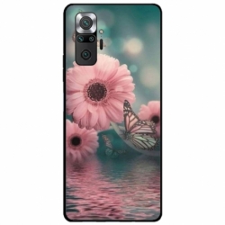 Husa personalizata tip carcasa HQPrint pentru Xiaomi Redmi Note 10 Pro, model Flowers 7, multicolor, S1D1M0140