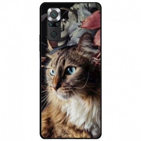 Husa personalizata tip carcasa HQPrint pentru Xiaomi Redmi Note 10 Pro, model Cat 1, multicolor, S1D1M0143