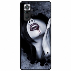 Husa personalizata tip carcasa HQPrint pentru Xiaomi Redmi Note 10, model Vampire, multicolor, S1D1M0210