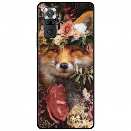 Husa personalizata tip carcasa HQPrint pentru Xiaomi Redmi Note 10, model Fox, multicolor, S1D1M0213