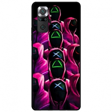 Husa personalizata tip carcasa HQPrint pentru Xiaomi Redmi Note 10 Pro, model Squid Game 8, multicolor, S1D1M0180